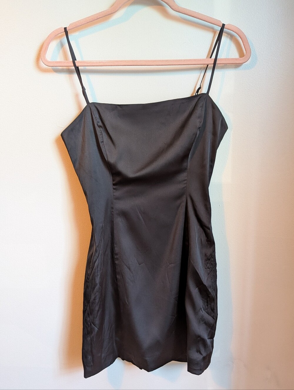 ARITZIA Classic Black Cocktail Sexy paghetti Straps Slip Mini Dress Size 4